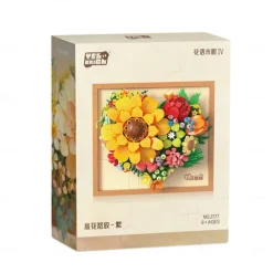Flower Building Bouquet Set Flower Building Toys Building Blocks Flower Brick Toys Creative Project for Home Room Decor Christmas Birthday Gifts
