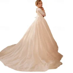 Flower Girl Dress Girls' First Communion Dress Party Dress Wedding Party Princess Sweet Christmas Carnival Ruched Solid Color Strapless Crew Neck White 4 years+