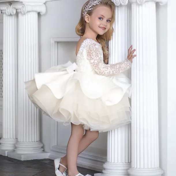 Flower Girl's Dress Kids Girls' Party Dress Solid Color Sleeveless Performance Mesh Princess Sweet Mesh Mid-Calf Sheath Dress Tulle Dress Summer Spring Fall 2-12 Years White Yellow Pink