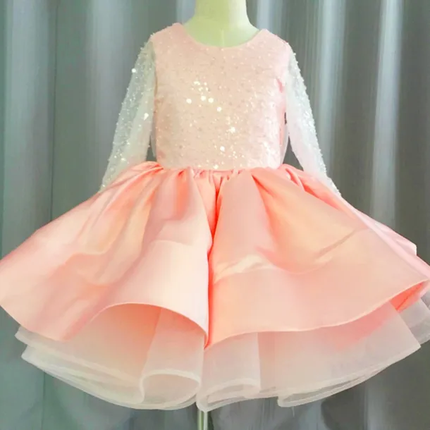 Flower Girl's Dress Kids Girls' Party Dress Solid Color Sleeveless Performance Mesh Princess Sweet Mesh Mid-Calf Sheath Dress Tulle Dress Summer Spring Fall 2-12 Years White Yellow Pink