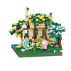 Flower Treehouse Micro Mini Blocks Building Sets for Adults Tree and Plants Christmas Atmosphere Modle Kit Creative DIY Gift for Kids
