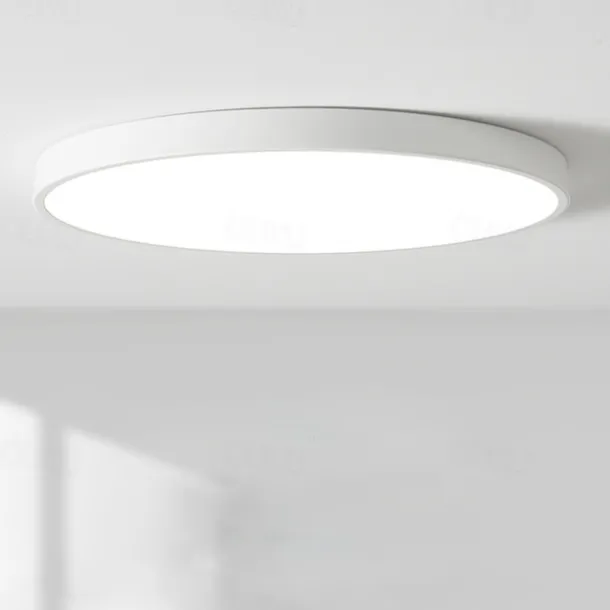 Flush Mount Ceiling Lighting Macaron 30cm Ceiling Light Flush Mount Chandelier Dimming Close to Ceiling Light Metal 3 Color Temperatures in One Acrylic Flush Mount,Metal Finish,Wet Location