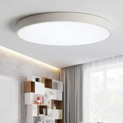 Flush Mount Ceiling Lighting Macaron 30cm Ceiling Light Flush Mount Chandelier Dimming Close to Ceiling Light Metal 3 Color Temperatures in One Acrylic Flush Mount,Metal Finish,Wet Location