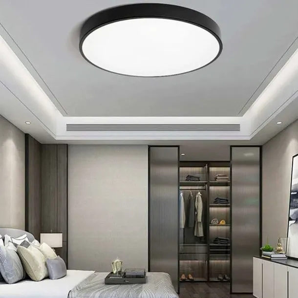 Flush Mount Ceiling Lighting Macaron 30cm Ceiling Light Flush Mount Chandelier Dimming Close to Ceiling Light Metal 3 Color Temperatures in One Acrylic Flush Mount,Metal Finish,Wet Location