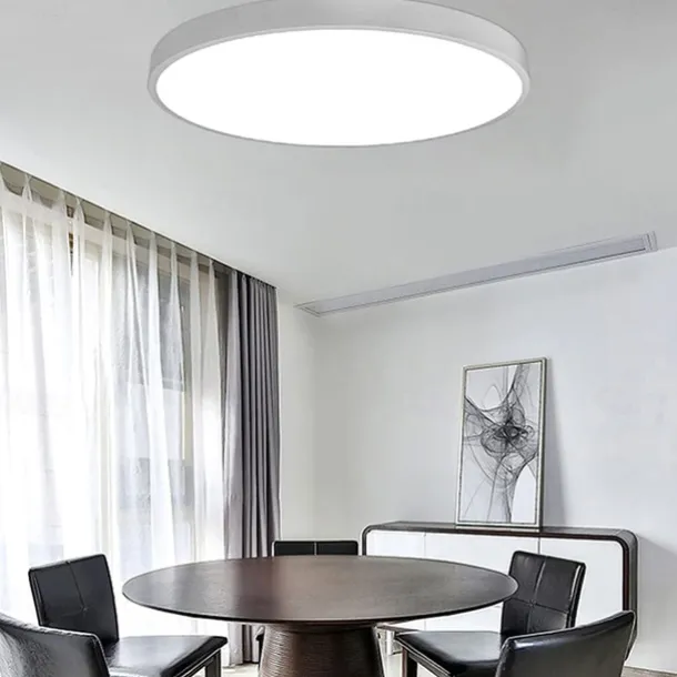 Flush Mount Ceiling Lighting Macaron 30cm Ceiling Light Flush Mount Chandelier Dimming Close to Ceiling Light Metal 3 Color Temperatures in One Acrylic Flush Mount,Metal Finish,Wet Location