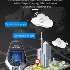 FM Transmitter for Car Wireless Bluetooth 5.0 in-Car Radio Adapter Audio Receiver with 1.44 Inch Color Screen QC 3.0 Dual USB Car Charger AUX Input/Output TF Card Mp3 Player