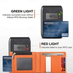 Fold RFID Blocking WalletMens Slim Wallet With Money Clip RFID Blocking Bifold Minimalist Credit Card Holder For Men