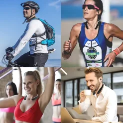 Foldable Bluetooth Headset Lightweight Retractable Bluetooth Headphones for Sports&Exercise Noise Cancelling Stereo Neckband Wireless Headset