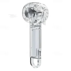 Foldable Desktop & Handheld Transparent Fan – 3-Speed Turbo Cooling, Quiet Operation, Retractable Hook, Portable Clear Design for Outdoor & Indoor Use