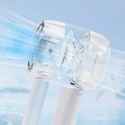 Foldable Desktop & Handheld Portable Cooling Fan Crystal Clear Transparent Mini Fan 100-Speed LED Digital Display