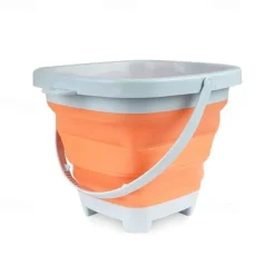 Foldable Pail Bucket 2L Silicone Collapsible Easter Buckets for Kids Multi Purpose for Fun Summer Activities Camping Gear Beach Essentials