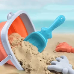 Foldable Pail Bucket 2L Silicone Collapsible Easter Buckets for Kids Multi Purpose for Fun Summer Activities Camping Gear Beach Essentials