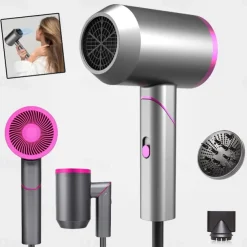 Foldable Portable Hair Dryer Professional Negative Ion High Speed Powerful Blow Dryer