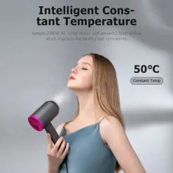 Foldable Portable Hair Dryer Professional Negative Ion High Speed Powerful Blow Dryer