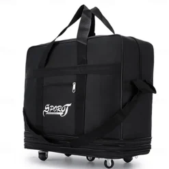 Folding Expansion Luggage Bag Large Capacity Oxford Cloth With Wheels Air Boarding Travel Bag Portable Moving Storage Bag