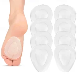 Foot Pain Relief Gel Insoles for Women and Men – Soft Cushioned Support for Metatarsal, Arch & Heel Pain – Ideal for Daily Wear, Work, and Comfort Shoes