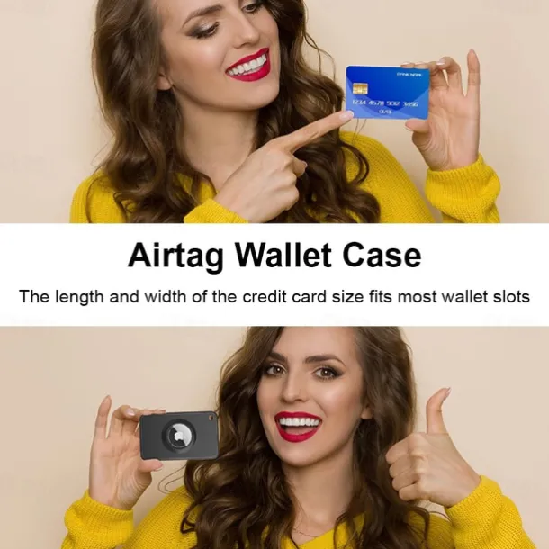 For Airtag Wallet HolderFlexible Silicone Slim Airtag Wallet Card -Ultra-Thin Airtag Case - Wallet Airtag Holder Stays Hidden for PursesHandbags Backpack Wallets & Clutch Bags