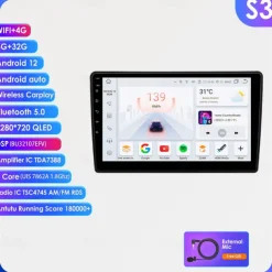 For Citroen C5 Android 12 Multimedia Video Audio Player GPS Navigation Car Stereo 2Din Screen Radio