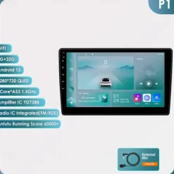 For Citroen C5 Android 12 Multimedia Video Audio Player GPS Navigation Car Stereo 2Din Screen Radio