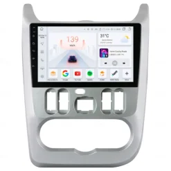 For Renault Logan 1 Sandero Dacia Duster 2009 - 2015 Car Radio Multimedia Video Player Navigation Android 12 stereo