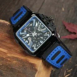 Forsining Casual Skeleton Hollow Automatic Watch 3D Montre Homme Mens Wristwatches Luminous Military Watches