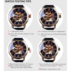 Forsining Men Mechanical Watch Top Brand Luxury Military Sport Wristwatch Three Dials Calendar Luminous Automatic Self-winding Waterproof Mechanical Stainless Steel Watch Male Clock