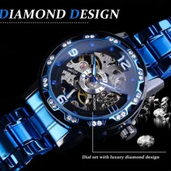 FORSINING Men Mechanical Watch Luxury Large Dial Fashion Business Automatic Watch Self-winding Luminous Calendar Stainless Steel Watch Male Clock