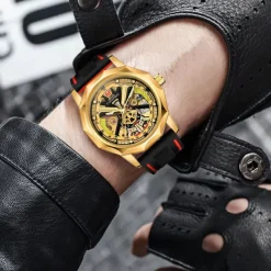 FORSINING Men Mechanical Watch Creative Fashion Casual Wristwatch Automatic Self-winding Waterproof Decoration Silicone Gel Watch