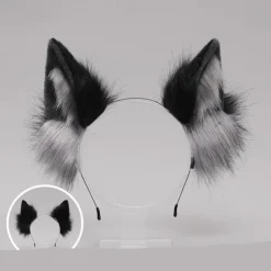 Fox Clip Cat Ears Headband Wolf Paws Cosplay Costume Carnival Fancy Party Costume Accessories