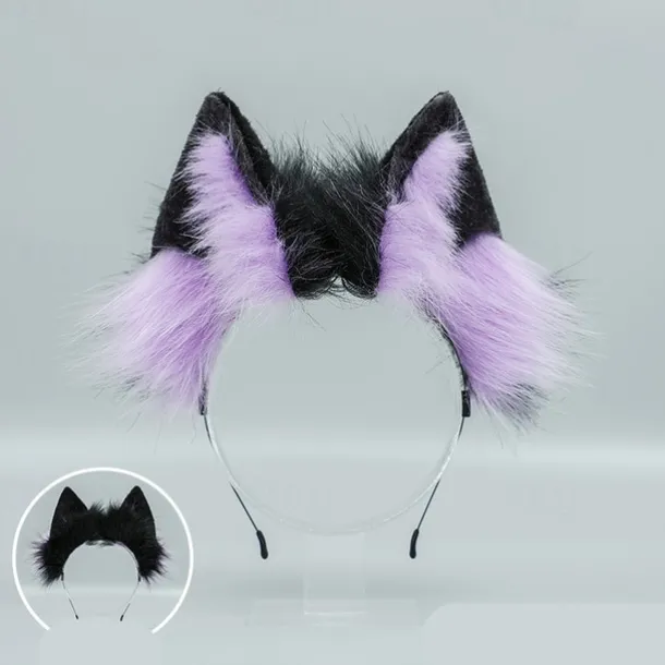 Fox Clip Cat Ears Headband Wolf Paws Cosplay Costume Carnival Fancy Party Costume Accessories