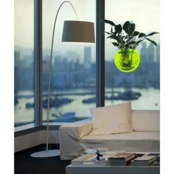 Free Punching Hydroponics Planter, Home Decoration Pot Wall Hanging Mount Bubble Aquarium Bowl Fish Tank Aquarium Home Minipot (Without Plant) Wedding Decoration