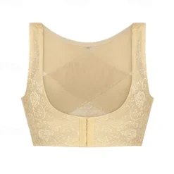 Front Closure Posture Corrector Lingerie Underwear Dirndl Undershirt Bra - Supportive Wide-Strap Lingerie Top for Oktoberfest & Bavarian Dresses