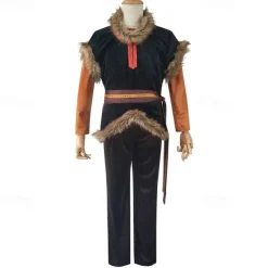 Frozen Fairytale Princess Anna Cosplay Costume Flower Girl Dress Theme Party Costume Cosplay Movie Cosplay for Men's Women's Adults' Carnival Masquerade Bachelorette Party