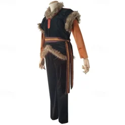 Frozen Fairytale Princess Anna Cosplay Costume Flower Girl Dress Theme Party Costume Cosplay Movie Cosplay for Men's Women's Adults' Carnival Masquerade Bachelorette Party