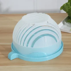 Fruit & Vegetable Cutter Easy Salad and Fruit Cutter Bowl - Eco-Friendly, Dishwasher Safe, Perfect Kitchen Helper for Quick Meal Prep