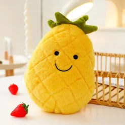 Fruit Plush Cuddly Toy for Kids - Soft Polyester Stuffed Figure for Interactive Play Ideal Gift for Ages 14 on Special Occasions like Christmas and Birthday