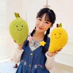 Fruit Plush Cuddly Toy for Kids - Soft Polyester Stuffed Figure for Interactive Play Ideal Gift for Ages 14 on Special Occasions like Christmas and Birthday