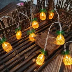 Fruit String Lights 1.5M 10 LEDS/3M 20LEDS Strawberry Banana Kiwi Pineapple Shape String Fairy Lights for Home Room Party Decoration