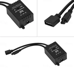 65ft 4x 5 Meter Music Synchronous Happy Multicolour Light Strip 2835 RGB LED Flexible Light Strip with 20 key IR Controller Optional with Adapter Kit DC12V