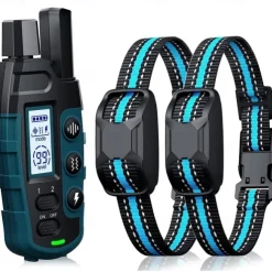3300Ft Dog Training Collar with Remote for Small Medium Large Dogs Rechargeable Waterproof E Collar with Beep (1-8) Vibration(1-16) Safe Shock(1-99)