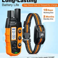 3300Ft Dog Training Collar with Remote for Small Medium Large Dogs Rechargeable Waterproof E Collar with Beep (1-8) Vibration(1-16) Safe Shock(1-99)
