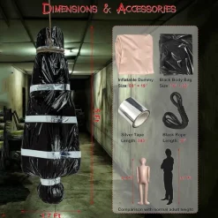 5ft Hanging Corpse Dead Victim Props Halloween Decorations Haunted Creepy House Halloween DecorScary Halloween Decorations Outdoor Clearance Outdoor Halloween Inflatables Yard Decorations
