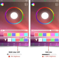 32.8ft 10m COB Bluetooth LED Smart Strip Lights Christmas Decor Music Sync RGB APP Color Changing for Bedroom Home TV Back Light DIY Décor