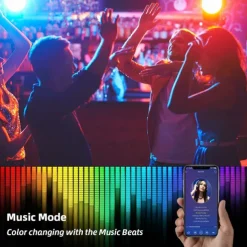 32.8ft 10m COB Bluetooth LED Smart Strip Lights Christmas Decor Music Sync RGB APP Color Changing for Bedroom Home TV Back Light DIY Décor