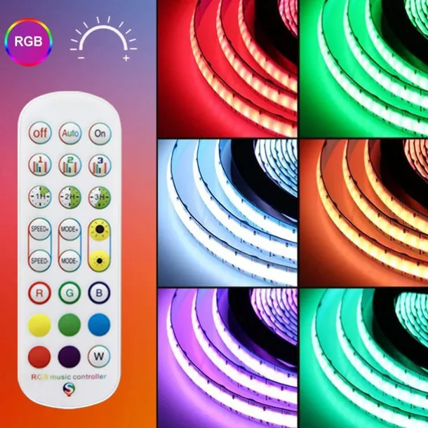 32.8ft 10m COB Bluetooth LED Smart Strip Lights Christmas Decor Music Sync RGB APP Color Changing for Bedroom Home TV Back Light DIY Décor