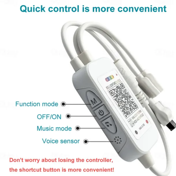 32.8ft 10m COB Bluetooth LED Smart Strip Lights Christmas Decor Music Sync RGB APP Color Changing for Bedroom Home TV Back Light DIY Décor