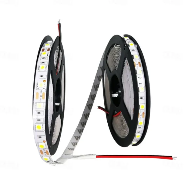 32.8ft 10m LED Light Strips Flexible Tiktok Lights Not-Waterproof 600 Units SMD 5050 10mm LEDs DC12V for Holiday Home Party Indoor Decoration