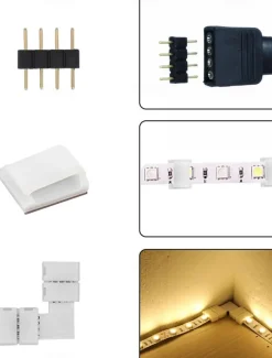 32.8Ft 10M LED Light Strips LED WiFi Wireless RGB Tiktok Lights LED Smart Waterproof 5050 with 24 Keys Remote Control Flexible Tape Lights Fits AlexaGoogle Home and 12V Adapter