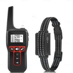 3300FT No Shock Pet Dog Training Collar Beep Vibrating Pet Trainer IPX7 Waterproof Rechargeable Pet Training Collar No Prongs Sound and Vibration Collar