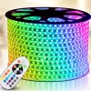 16-100FT Smart RGB IC LED Light Strip - 24V Waterproof Multi Color-Chasing Lights with APP & Music Sync Addressable for Bedroom & Outdoor Use 1 Roll